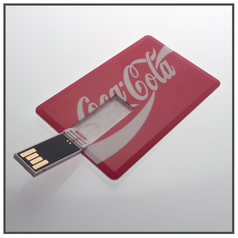 Clé USB Publicitaire Carte de Crédit Mini - CADOETIK