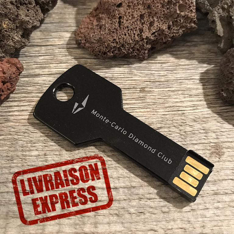 clé USB carte de crédit express 2 Go publicitaire personnalisée