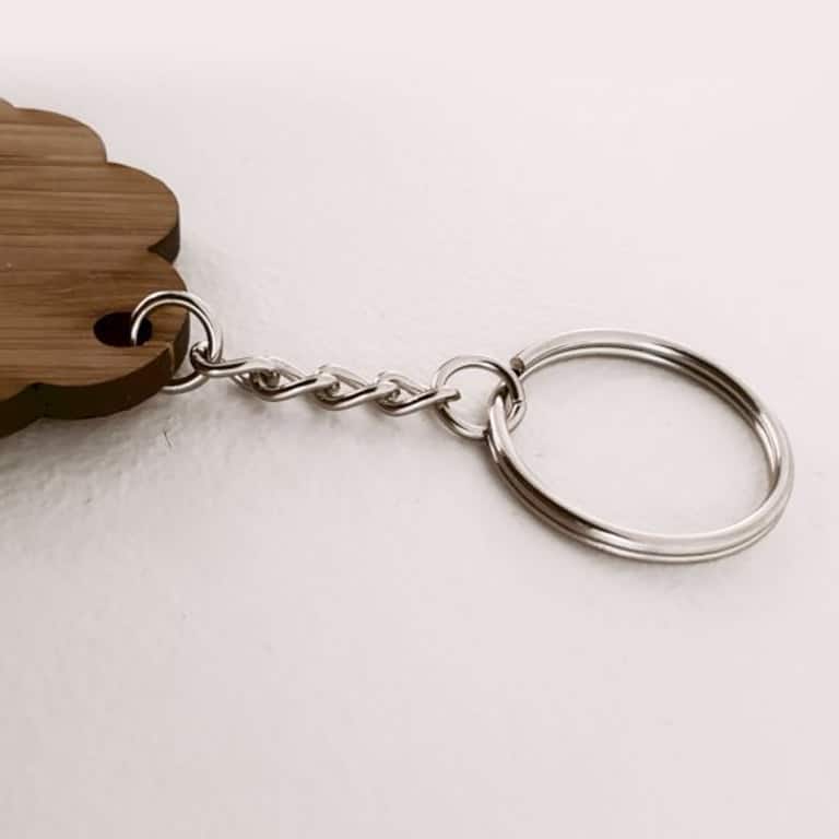Porte clés en bois  Objet publicitaire éco friendly