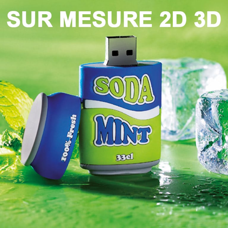 Clés USB sur mesure 2D 3D